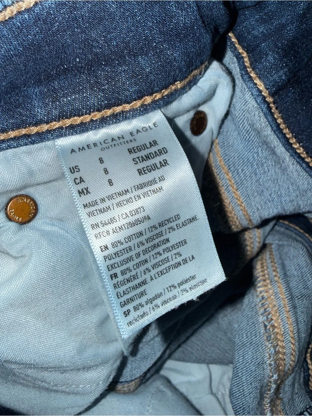 American Eagle Outfitters Indigo Flare Wide-Leg Jeans